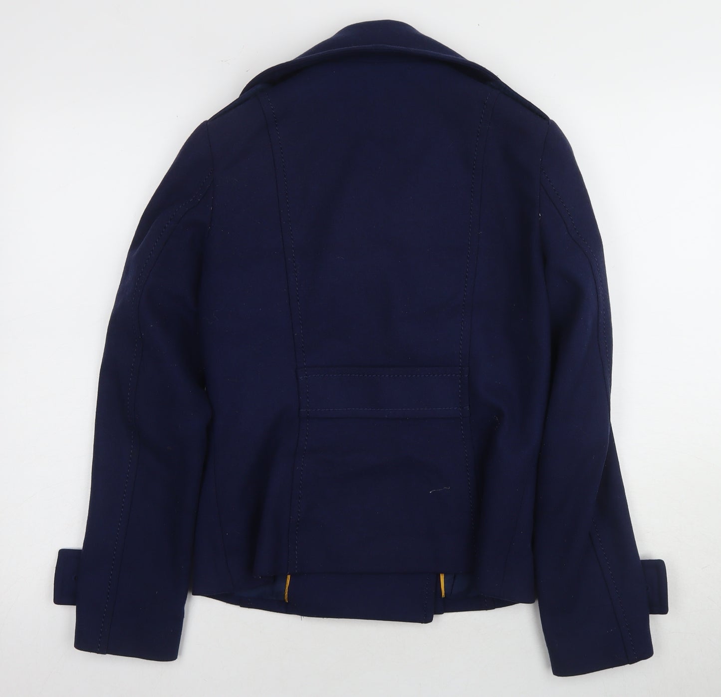 H&M Women's Blue Wool Pea Coat Size 10