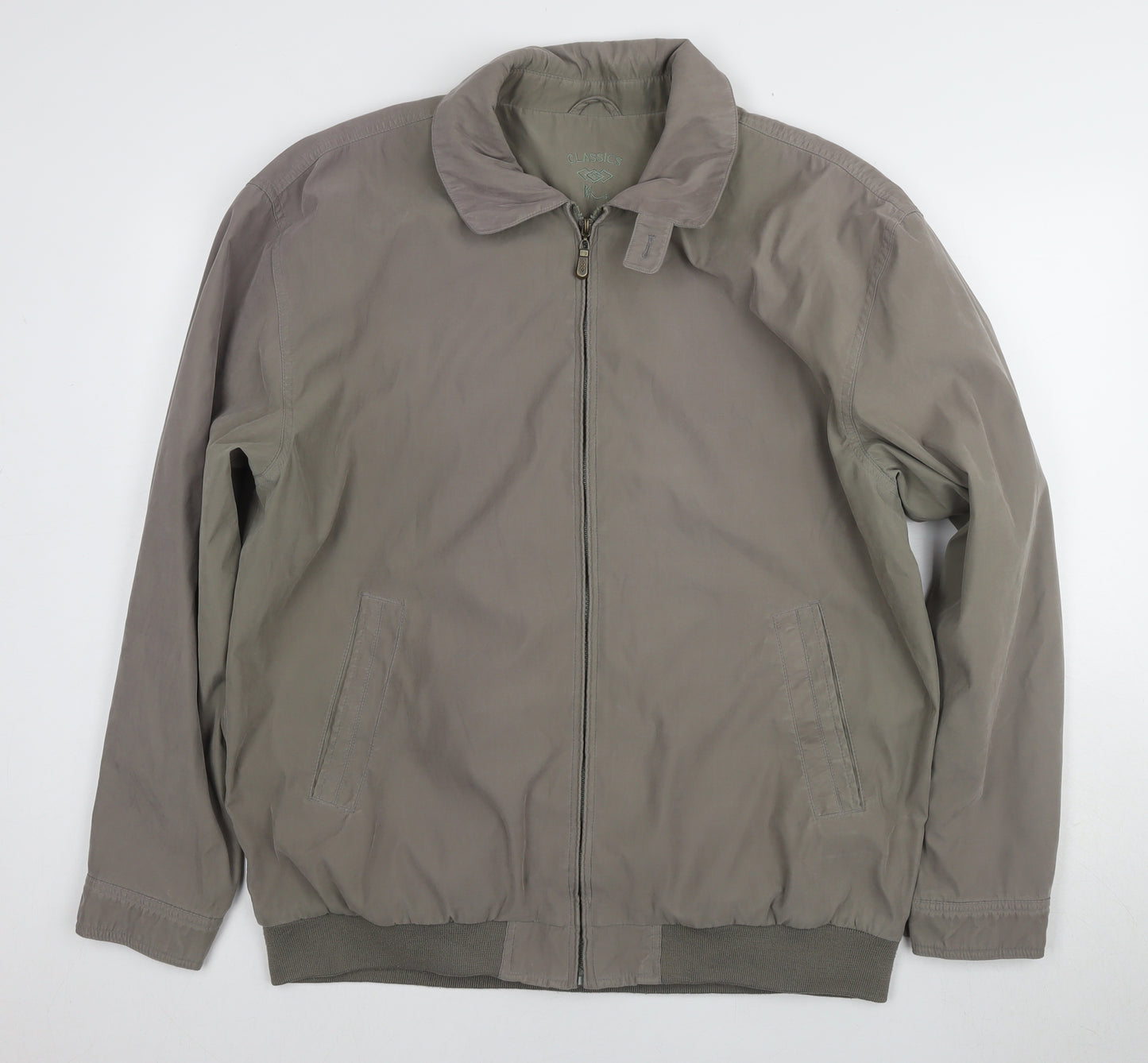 Marks and Spencer Men's Grey Bomber Jacket XL Casual