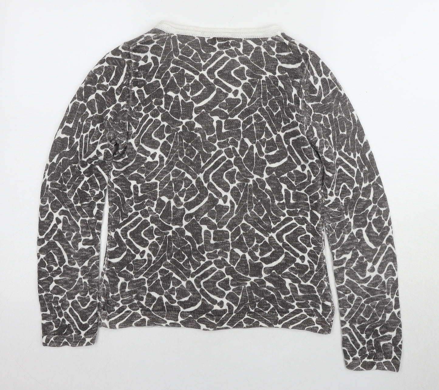 Minuet Women's Grey Cardigan, Size 8, V-Neck, Button Accents