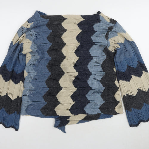 Principles Women's Multicoloured Wrap Jumper - Size 16 V-Neck