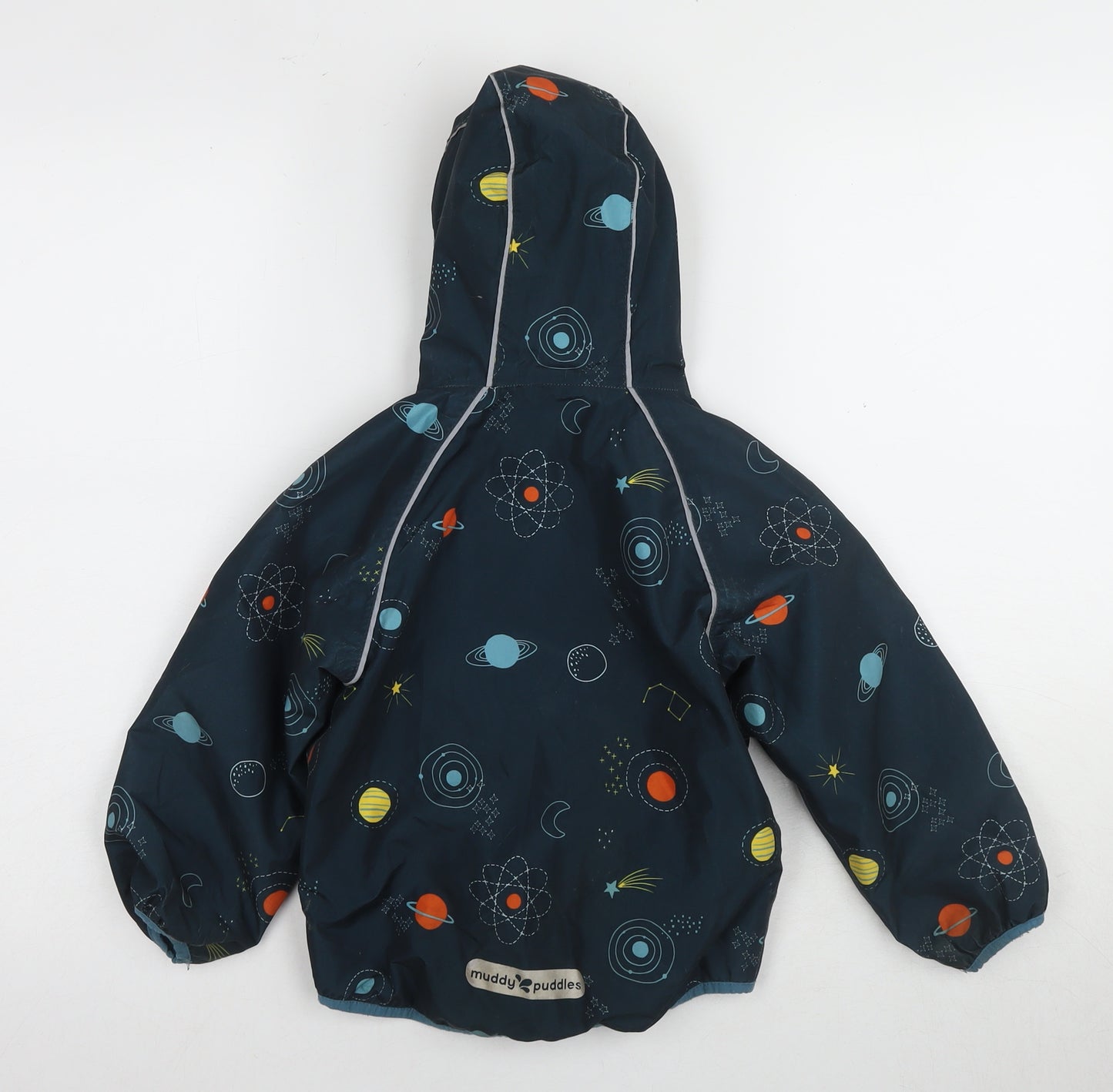 Muddy Puddles Boys Multicoloured Space Rain Coat 2-3Y