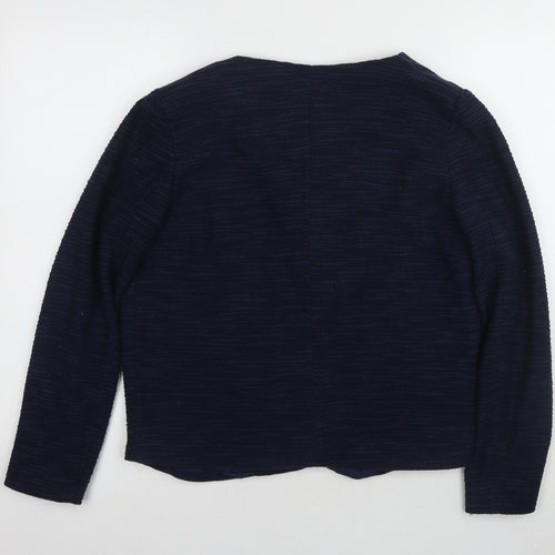 Mango Women's Blue Long Sleeve Jumper Lined
