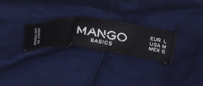 Mango Women's Blue Long Sleeve Jumper Lined
