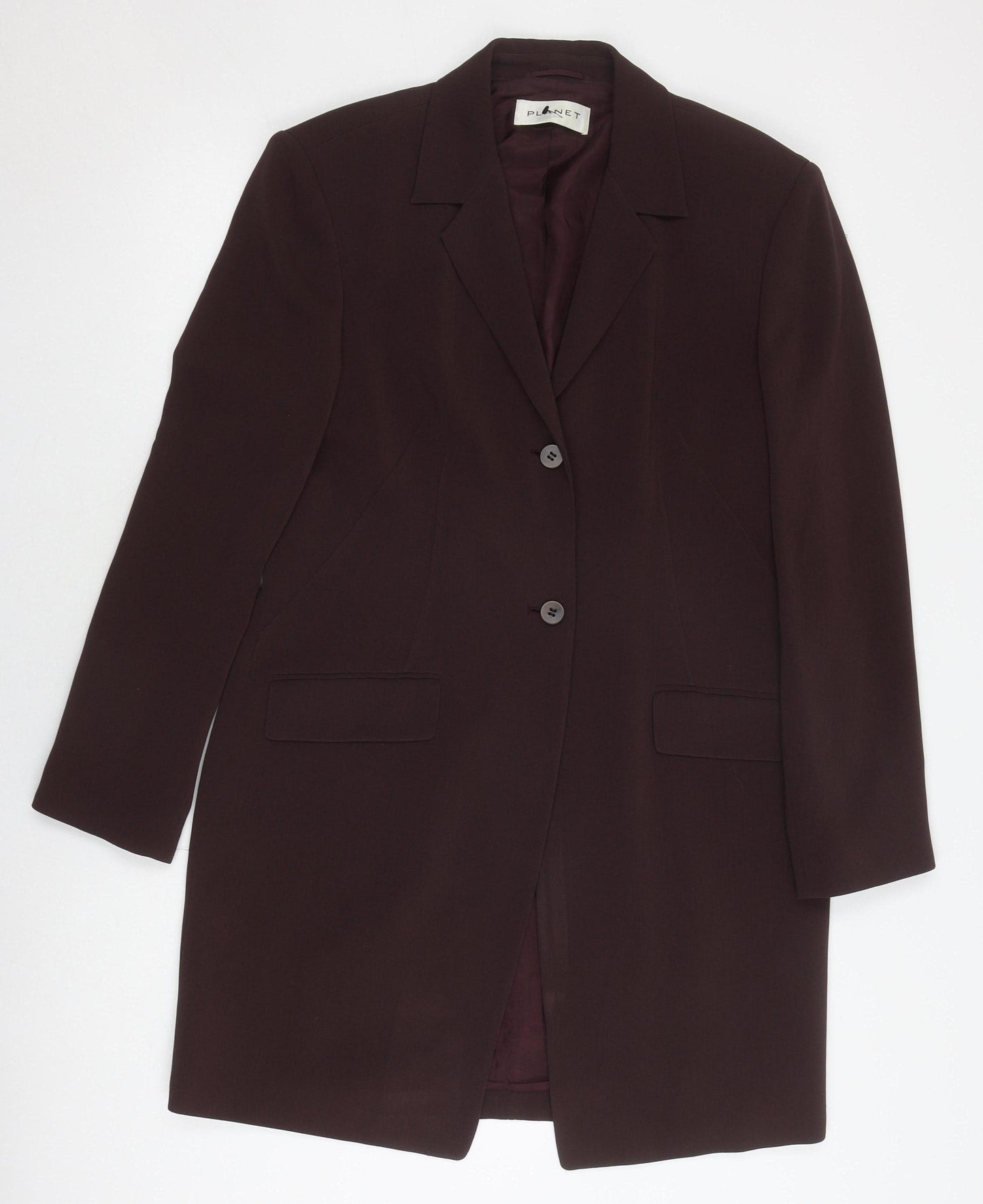 Planet Women's Brown Blazer, Size 12 Regular Classic