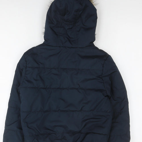 Regatta Boys Blue Puffer Jacket, 7 Years, Hooded Winter Coat