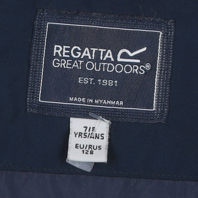 Regatta Boys Blue Puffer Jacket, 7 Years, Hooded Winter Coat