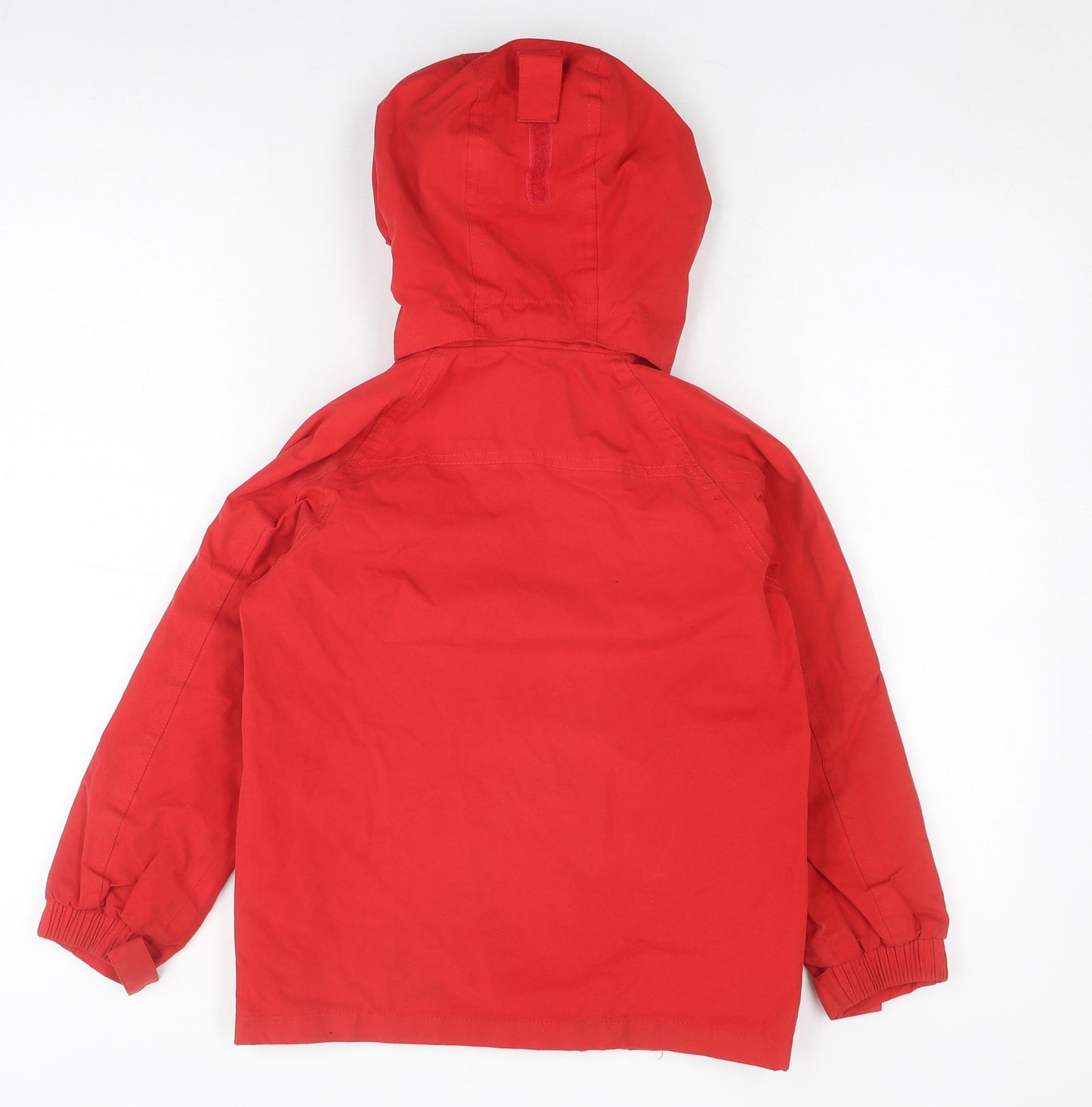 Mountain Warehouse Boys Red Rain Coat 7-8 Years Waterproof Hooded
