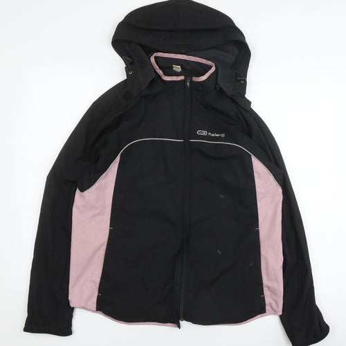 Kalenji Women's Black Hooded Jacket Size 14