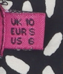 boohoo Women's Black & White Playsuit Size 10