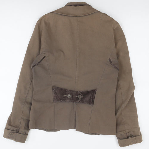 AnnaRita N Women’s Brown Jacket Size 16 Casual Elegant