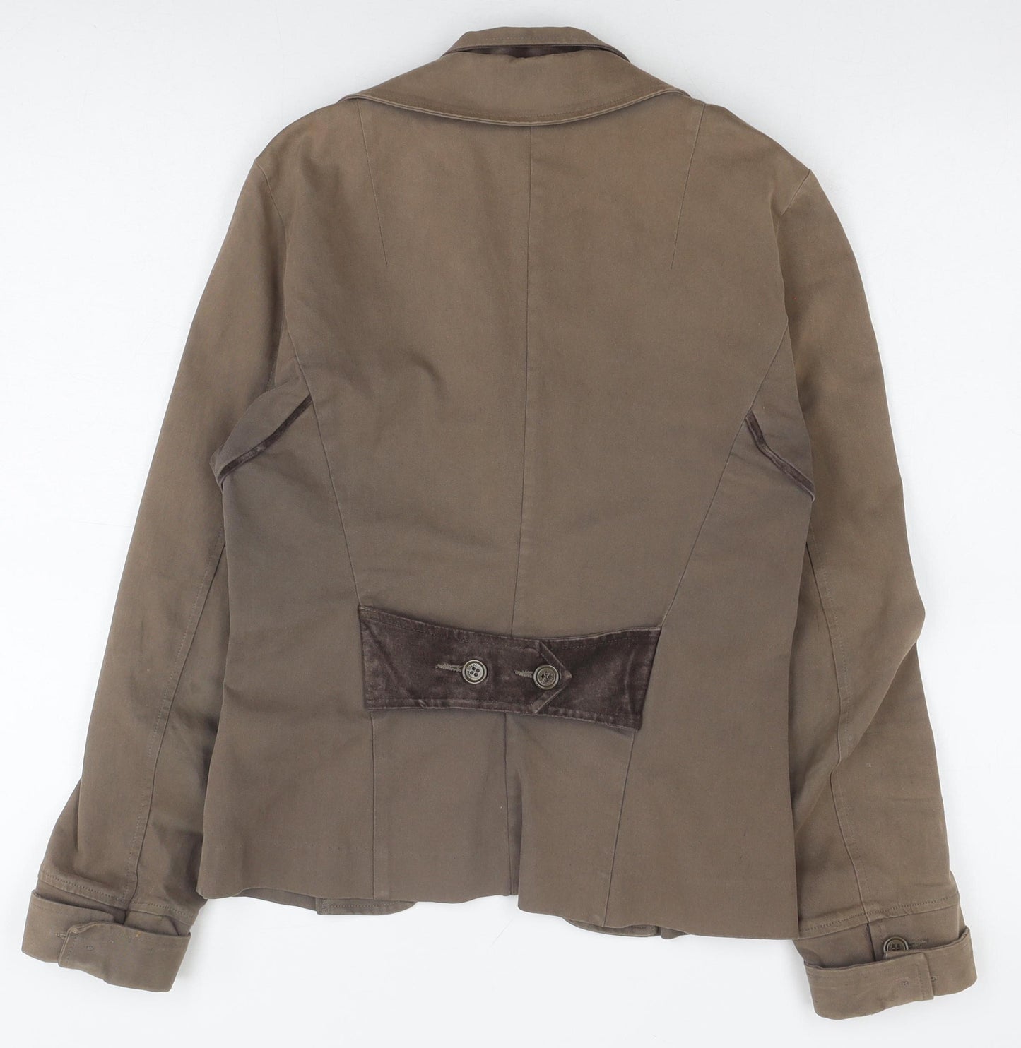 AnnaRita N Women’s Brown Jacket Size 16 Casual Elegant