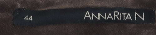AnnaRita N Women’s Brown Jacket Size 16 Casual Elegant