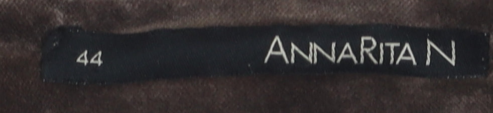 AnnaRita N Women’s Brown Jacket Size 16 Casual Elegant