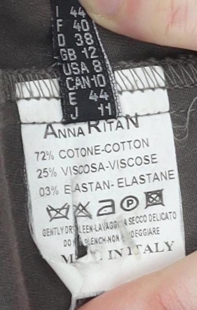 AnnaRita N Women’s Brown Jacket Size 16 Casual Elegant