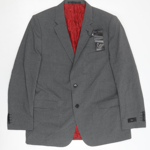 Carducci Men's Grey 44R Blazer, 1 Piece, Formal Style