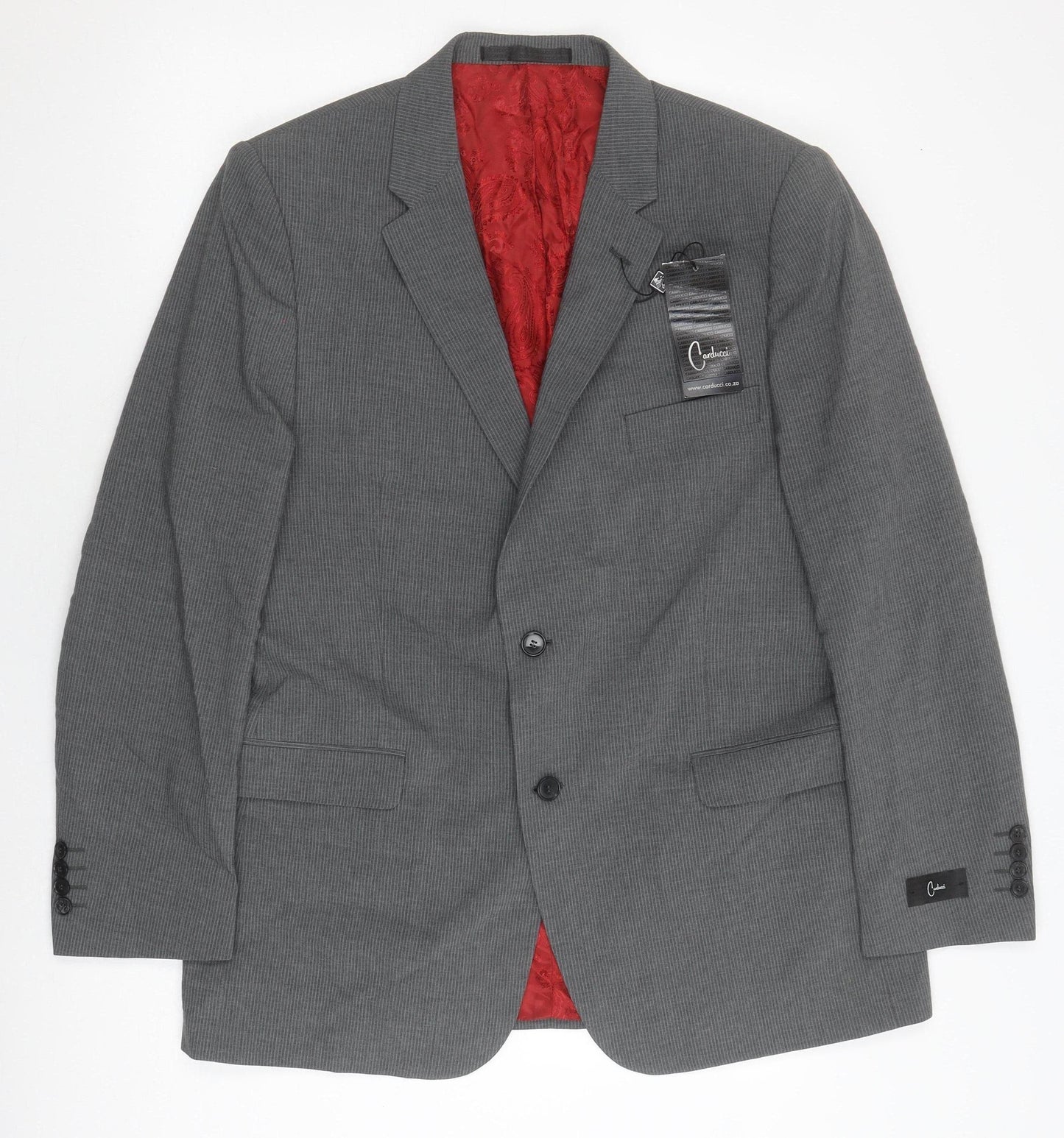 Carducci Men's Grey 44R Blazer, 1 Piece, Formal Style
