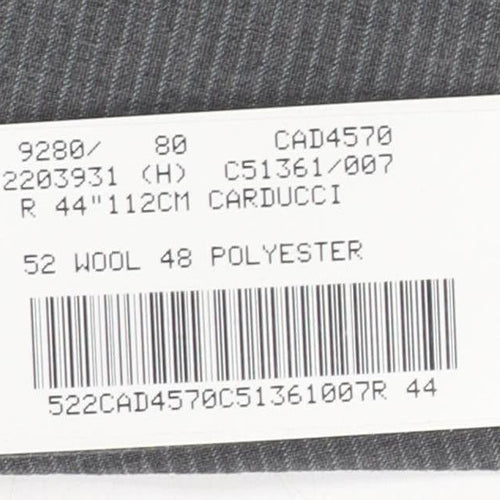 Carducci Men's Grey 44R Blazer, 1 Piece, Formal Style