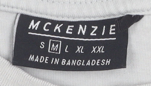 McKenzie Men's Grey M Crew Neck T-Shirt