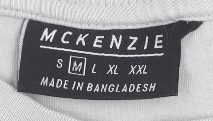 McKenzie Men's Grey M Crew Neck T-Shirt