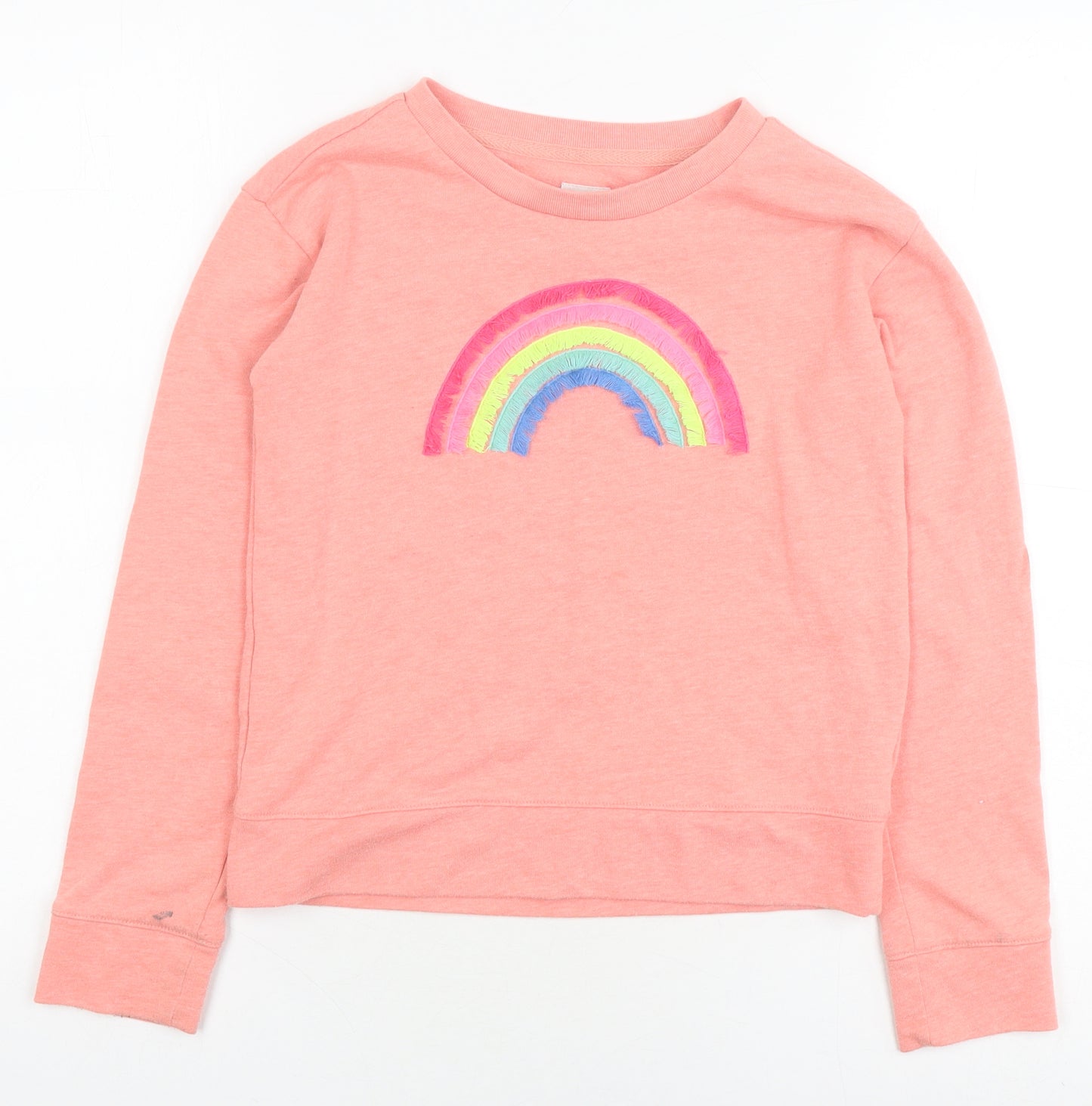 GAP Girls Pink Rainbow Pullover Sweatshirt - Size 10 Years