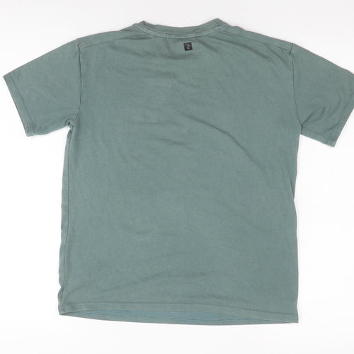 Decathlon Boys Green Basic T-Shirt Short Sleeve