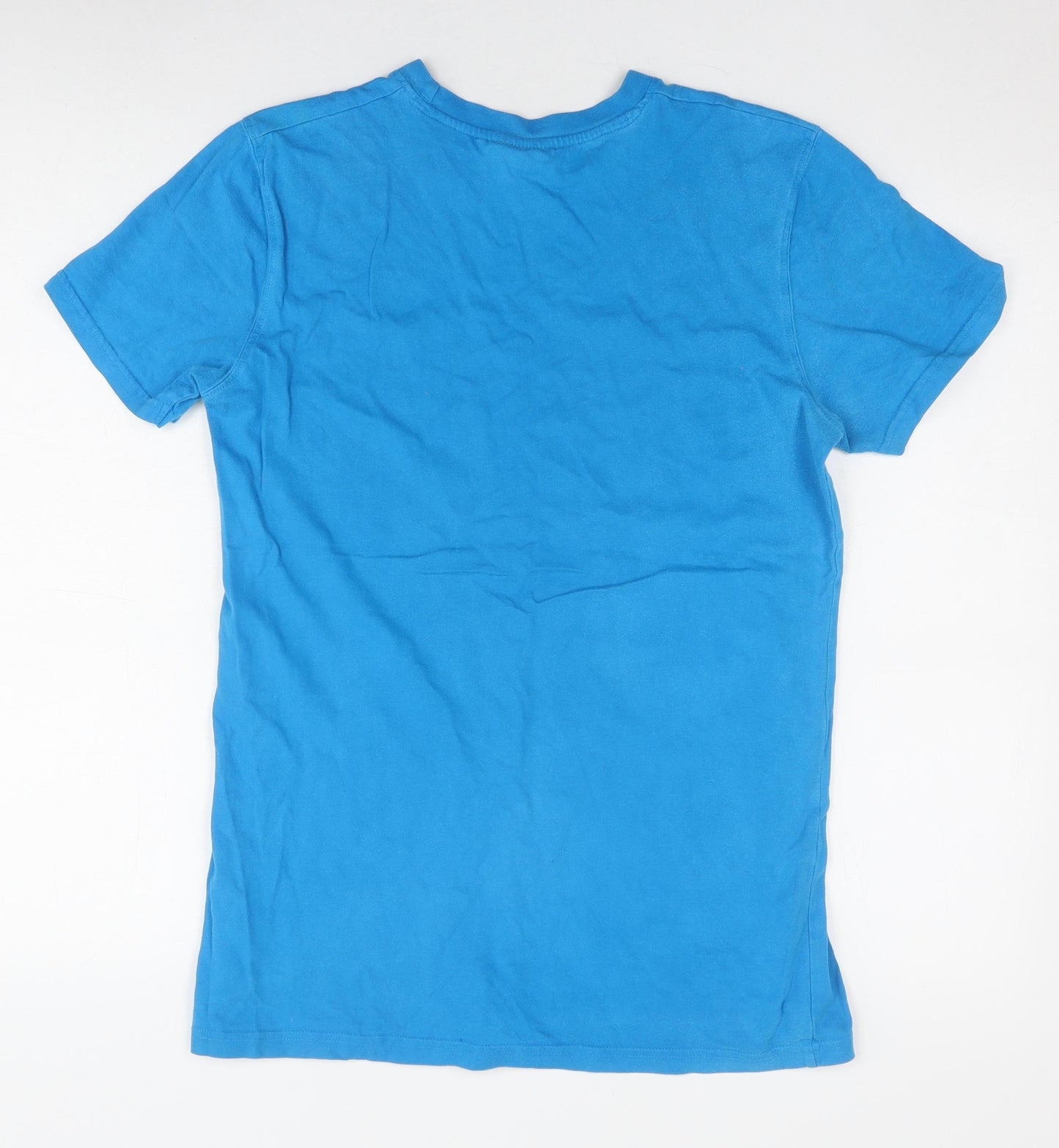 McKenzie Men's Blue Cotton Short Sleeve T-Shirt S