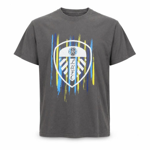 LUFC Men's Grey T-Shirt, M, Graphic Print, Sports Theme