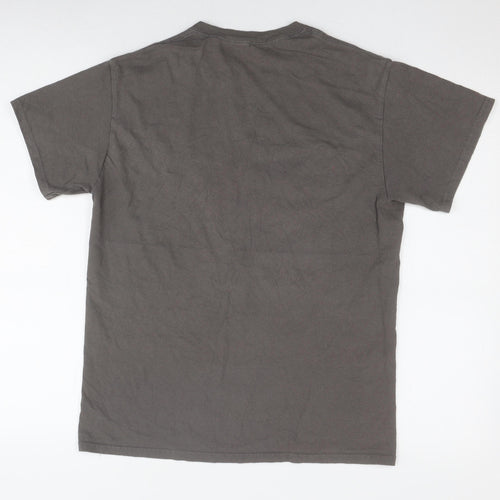LUFC Men's Grey T-Shirt, M, Graphic Print, Sports Theme
