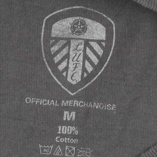LUFC Men's Grey T-Shirt, M, Graphic Print, Sports Theme
