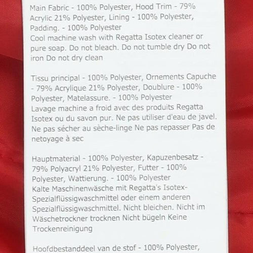 Regatta Men's Red Waterproof Rain Coat Jacket M