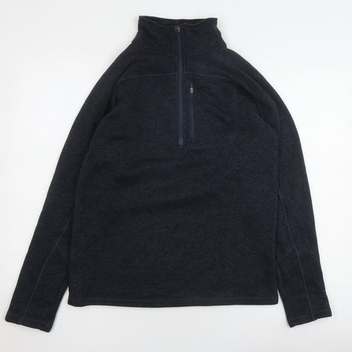Peter Storm Men's Black 1/4 Zip Fleece Jacket - Size M