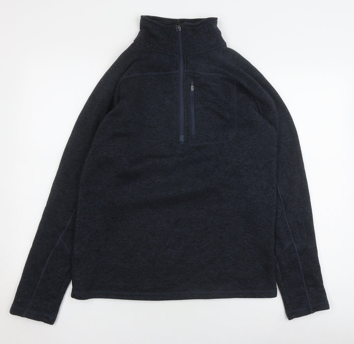 Peter Storm Men's Black 1/4 Zip Fleece Jacket - Size M