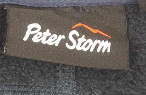 Peter Storm Men's Black 1/4 Zip Fleece Jacket - Size M