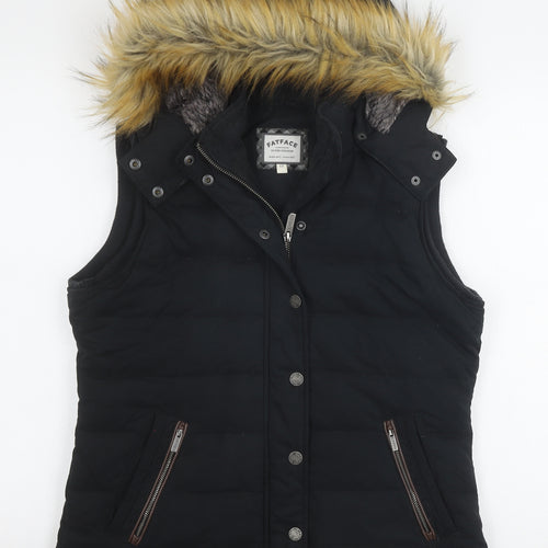 FatFace Women's Black Puffer Waistcoat Size 12