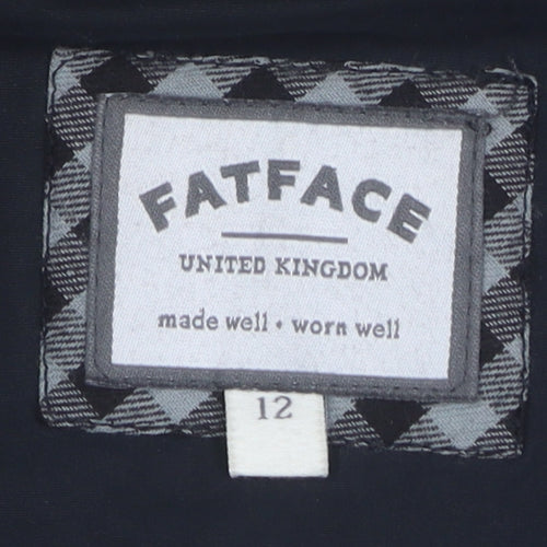 FatFace Women's Black Puffer Waistcoat Size 12