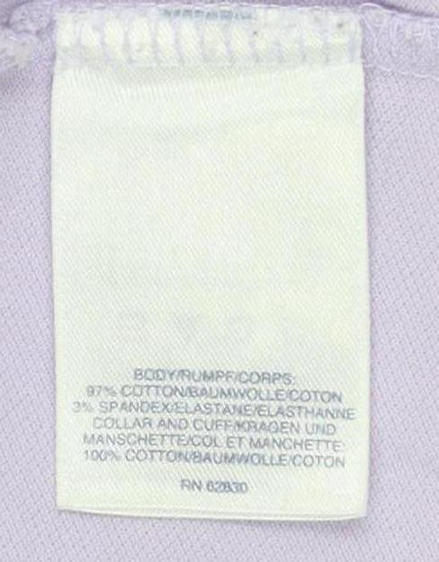 Lands' End Men's Purple Polo Shirt, Size L, Short Sleeve
