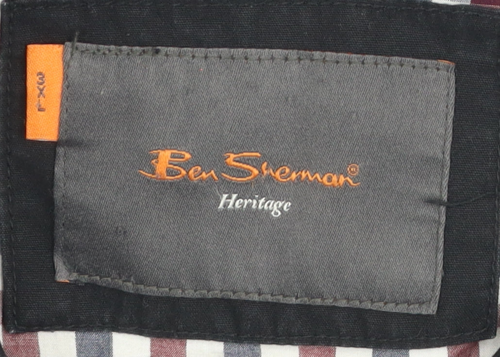 Ben Sherman Black bomber jacket, size 3xs.