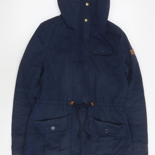 Neo Label Blue Men's Small Parka Jacket, Cotton, Lined