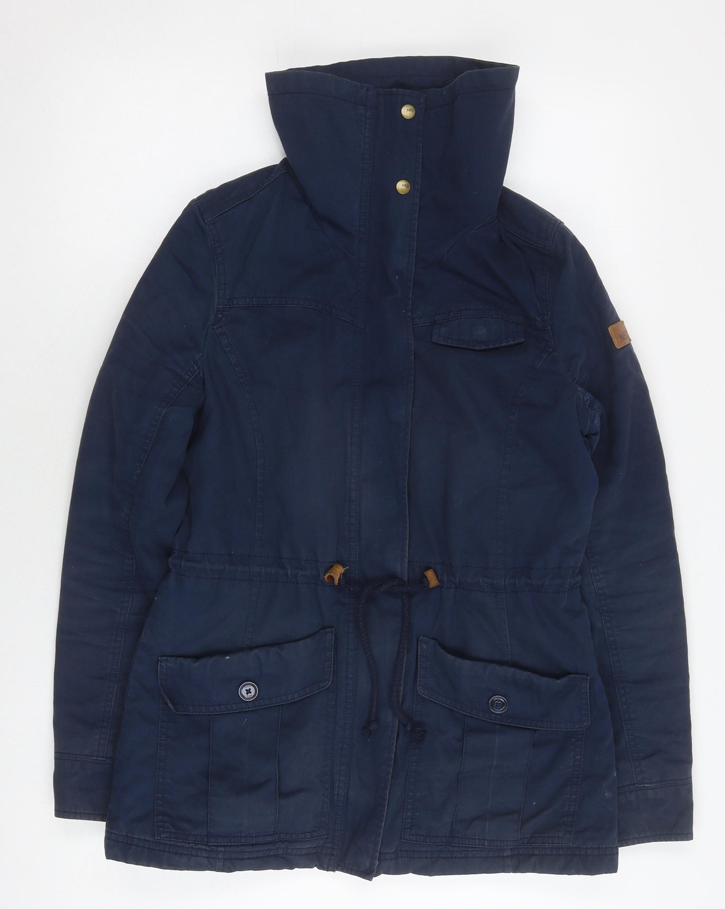 Neo Label Blue Men's Small Parka Jacket, Cotton, Lined