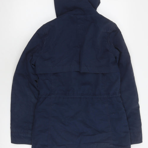 Neo Label Blue Men's Small Parka Jacket, Cotton, Lined