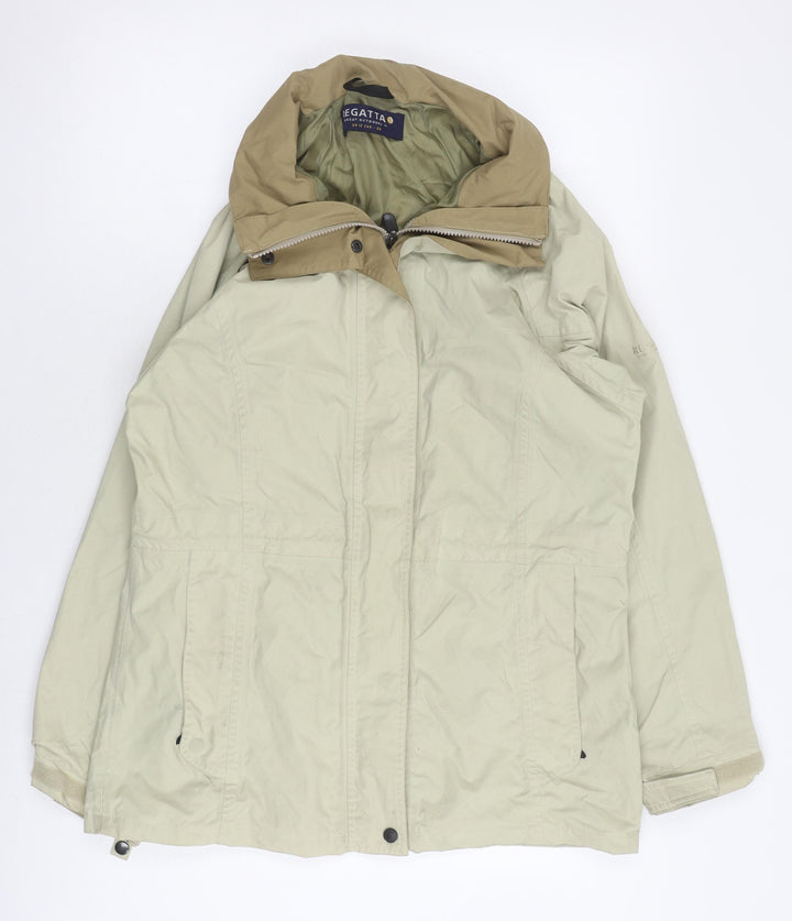 Regatta Women's Beige Waterproof Parka Jacket Size 10