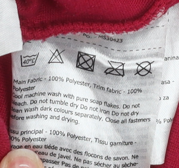 Regatta Women's Red Fleece Jacket Size 16