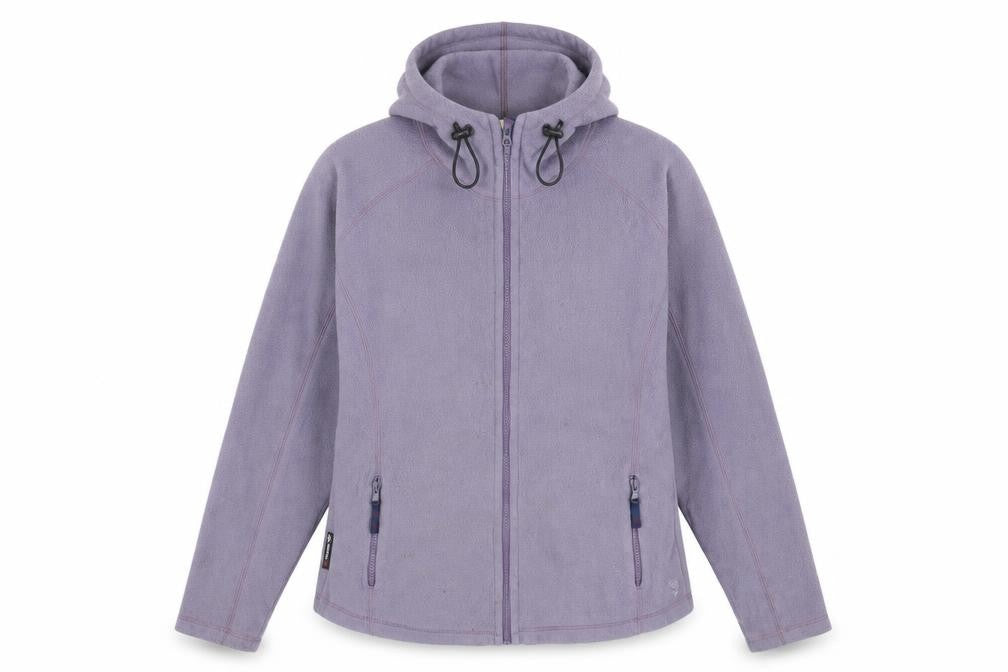 Front view of Polartec Women's Purple Fleece Jacket, size 12