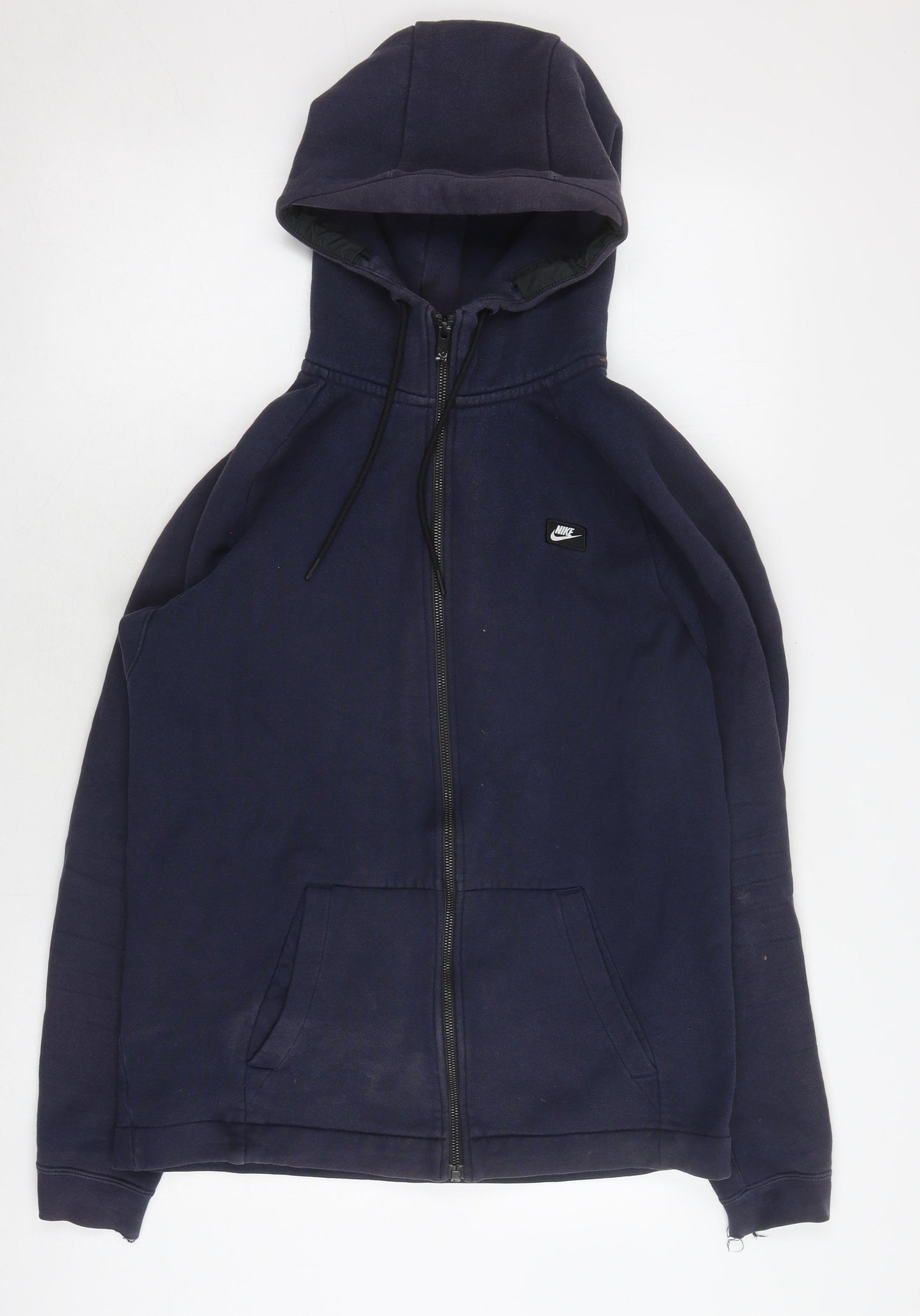 Nike Men's Blue Hooded Jacket Size M Full Zip Casual