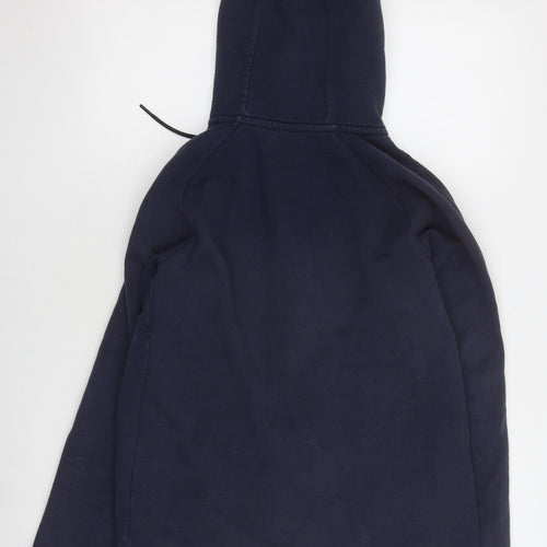 Nike Men's Blue Hooded Jacket Size M Full Zip Casual