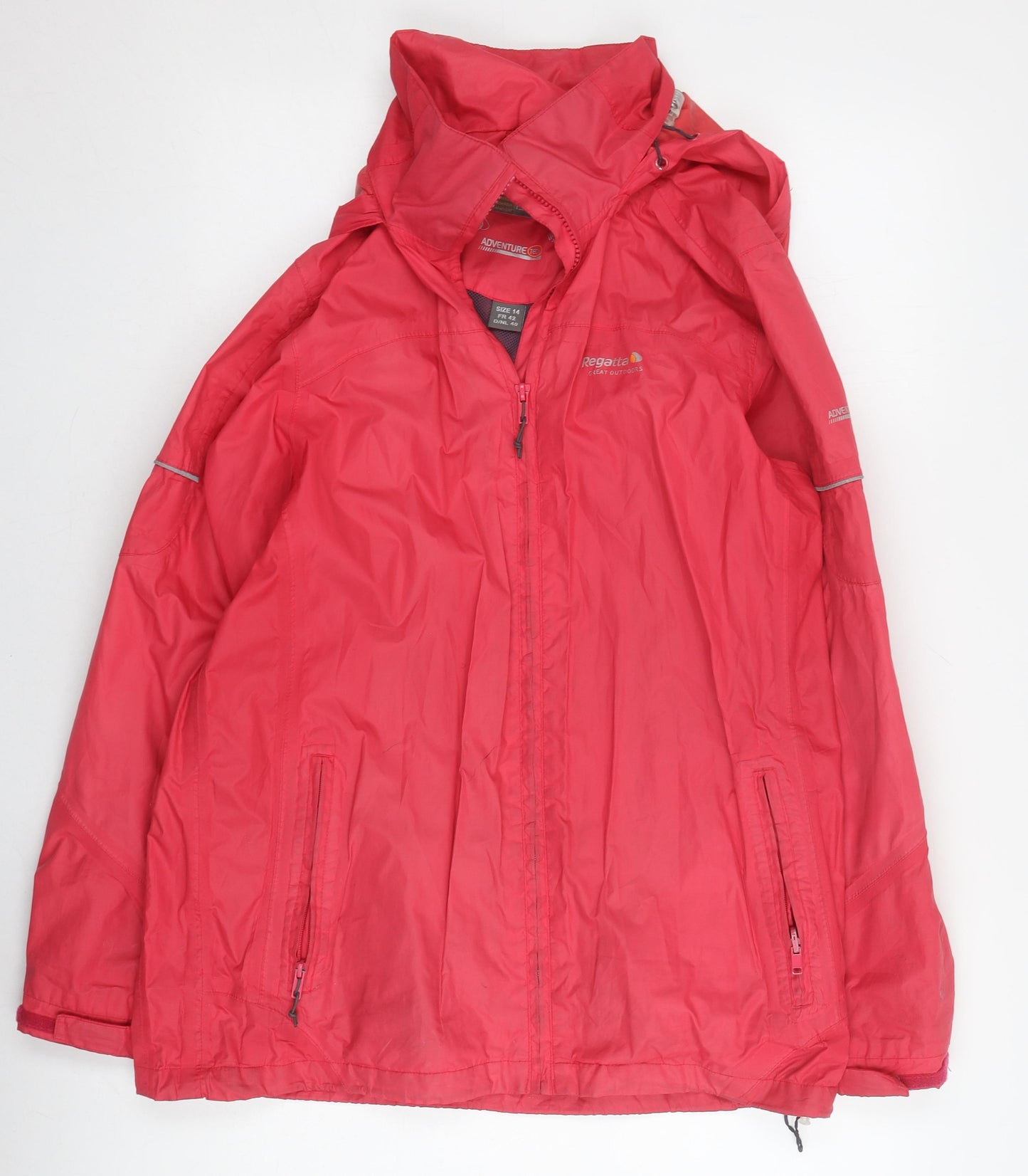 Regatta Women's Red Rain Jacket Size 14 Waterproof