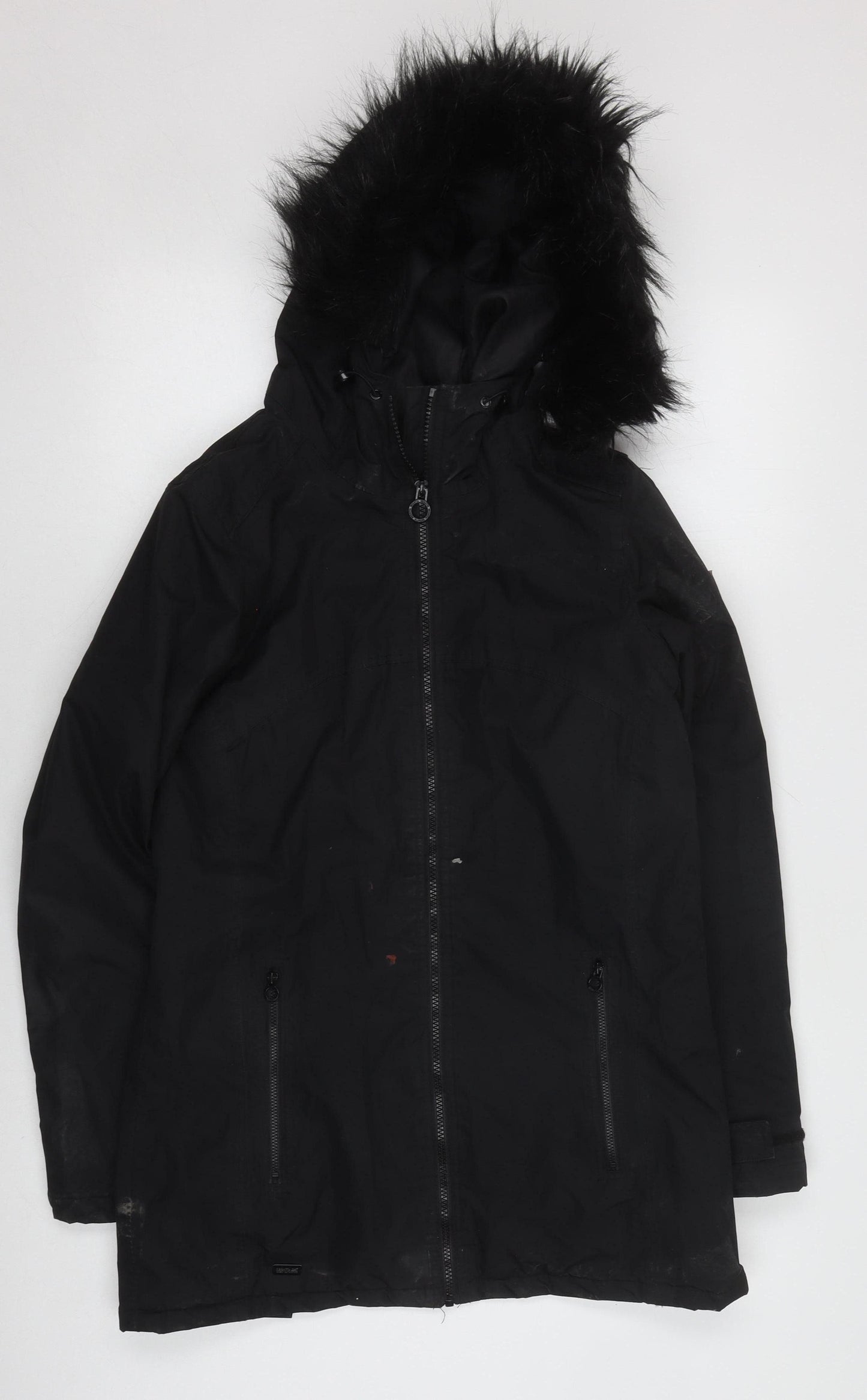 Regatta Women's Black Parka Jacket Size 10