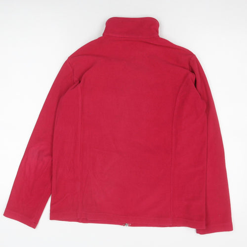 Lands' End Women's Red Fleece Petite Jacket