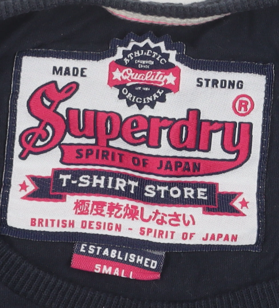 Superdry Women's Black T-Shirt S Casual