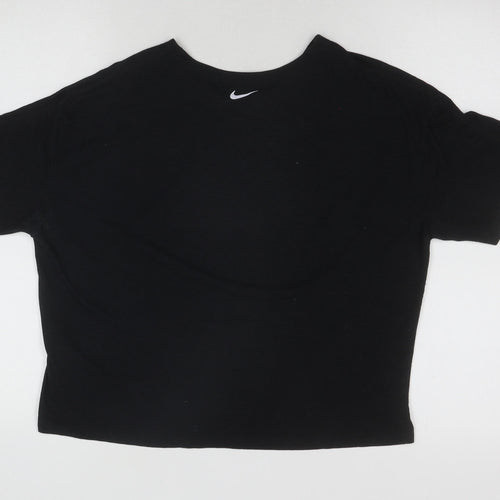 Nike Black Unisex T-Shirt, Large, Crew Neck, Sports